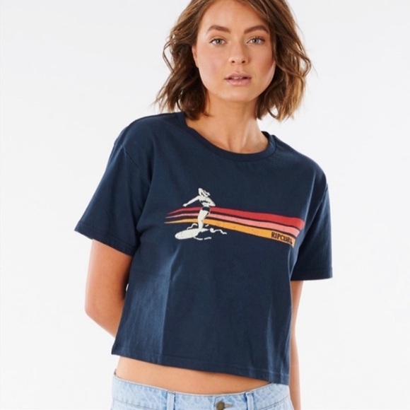 🔆RIP CURL🔆 GOLDEN STATE CROP TEE - Picture 3 of 12